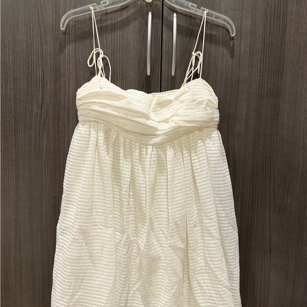 Reformation Ivory Textured Dress
